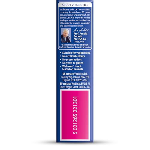 Vitabiotics Wellman 30 Tablets - Advanced Men's Vitamin & Mineral Supplement