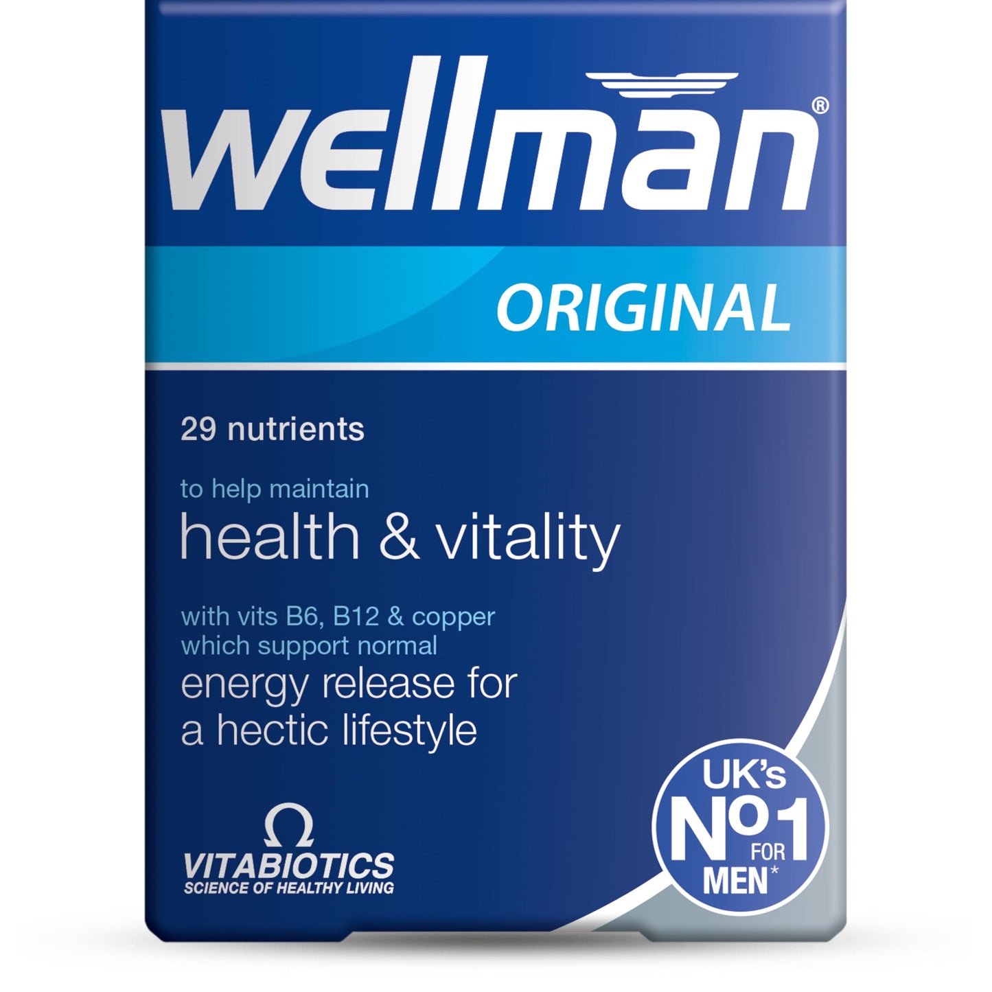 Vitabiotics Wellman 30 Tablets - Advanced Men's Vitamin & Mineral Supplement