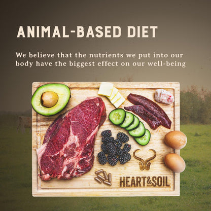 HEART & SOIL – Grass-Fed Beef Organ Supplements (Liver, Heart, Kidney, Pancreas & Spleen) – 180 Capsules