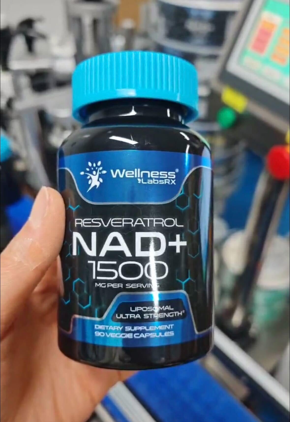 WELLNESS LABSRX Liposomal NAD Supplement 1500mg – USA Made, NAD+ Support, 2 Pack