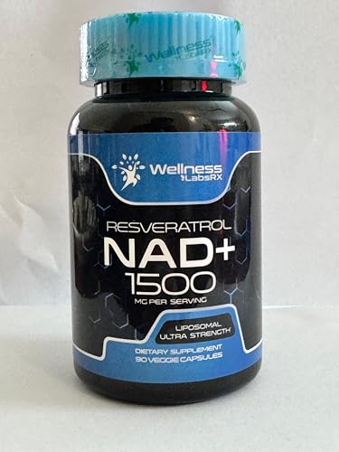 Wellness LabsRx Liposomal NAD+ 1500mg + Resveratrol – USA Made, 6 Pack