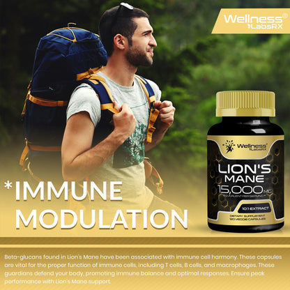 Lion's Mane Supplement Capsules - 120 Count | Cognitive & Immune Support