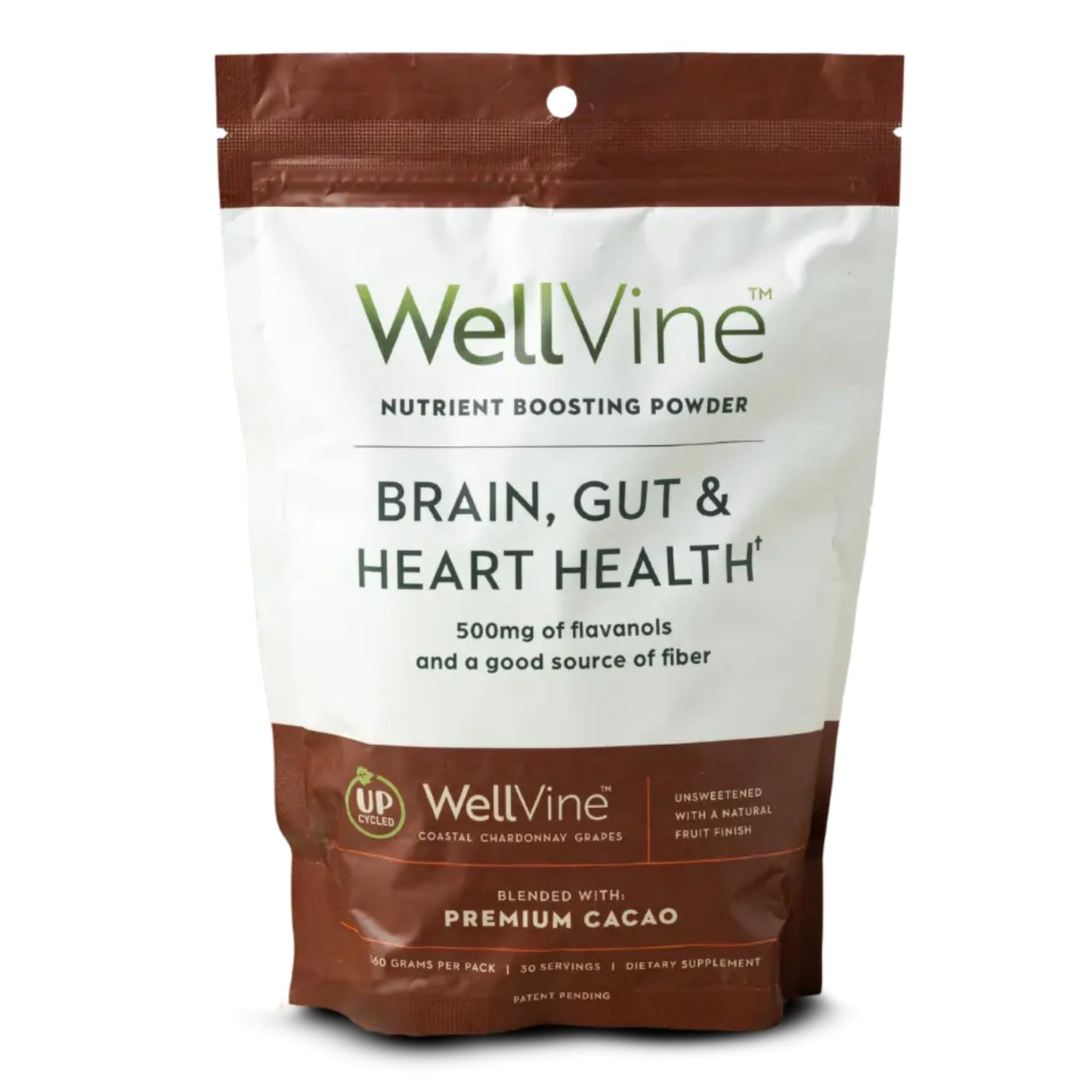 WellVine Nutrition Boosting Blend – Upcycled Chardonnay Grape Powder for Brain, Gut & Heart Health