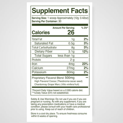 WellVine Nutrition Boosting Blend – Upcycled Chardonnay Grape Powder for Brain, Gut & Heart Health