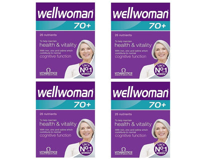 Wellwoman 4 X 70+ 30 Tablets | Vitabiotics Wellwoman 70+