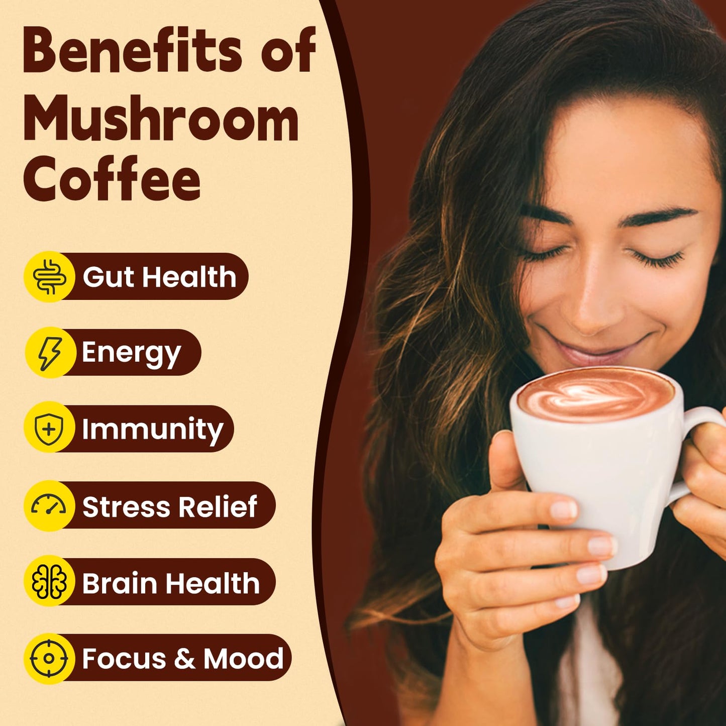 WepBio Mushroom Coffee Original Black 11 in 1 – Adaptogenic Ashwagandha KSM-66