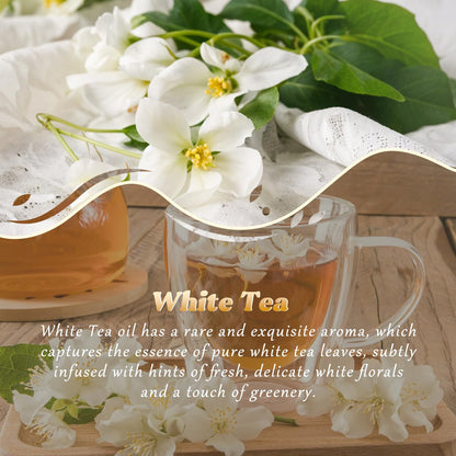 White Tea Essential Oil 4 oz (120 ml) – Pure, Natural Fragrance for Diffusers, Candles & Room Sprays