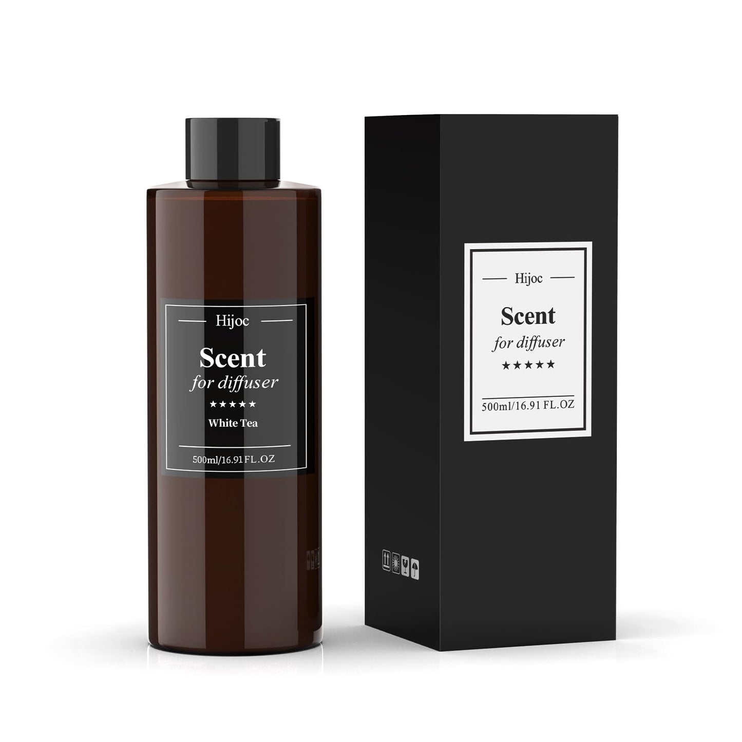 White Tea Scent Aroma Diffuser Refill – Natural Essential Oil Blend, 500ml (16.9 fl oz) Bulk for Home & Hotel