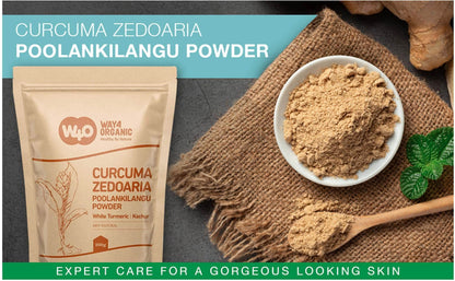 White Turmeric Powder (Poolankilangu, Curcuma Zedoaria, Kachur Root) – Ground 8 oz (226 g) Pack of 2