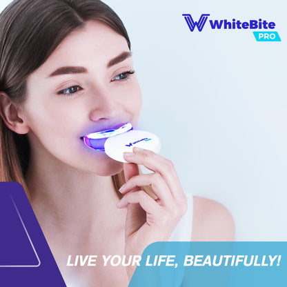 Whitebite Pro Teeth Whitening Kit for Sensitive Teeth – Dual LED, 35% Carbamide Peroxide Gel, Remineralizing Gel | At-Home Whitening