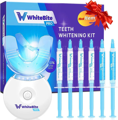 Whitebite Pro Teeth Whitening Kit – Sensitive Teeth, Enamel Safe, LED System