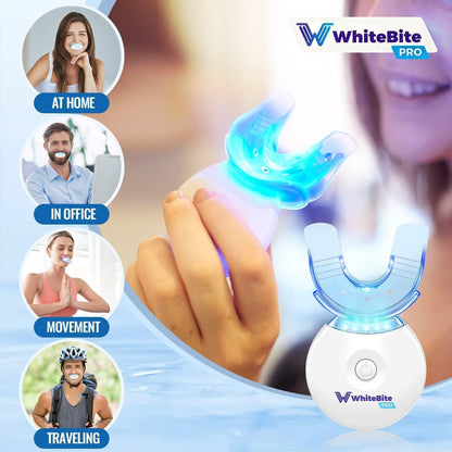 Whitebite Pro Teeth Whitening Kit – Sensitive Teeth, Enamel Safe, LED System