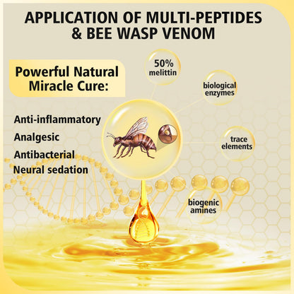 3PCS Bee Wasp Venom Multi-Peptides Toothpaste - Bleeding Gums, Gingivitis, Sensitive Teeth (3 Pack, 3.7 oz)