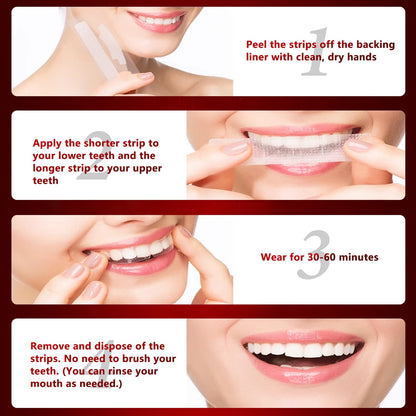 Teeth Whitening Strips – Dentist-Formulated, Enamel-Safe, 28 Strips