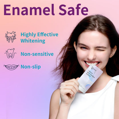 Coconut Whitening Strips – Enamel Safe, Non-Slip (18 Treatments)
