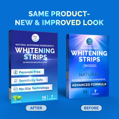 Whitening Strips for Sensitive Teeth – Enamel Safe, Peroxide-Free & Coconut Oil