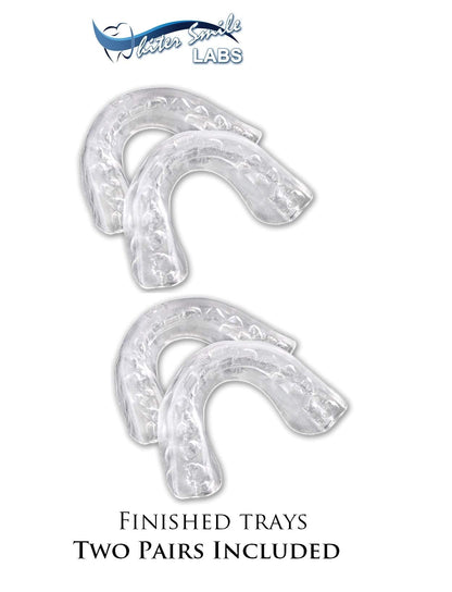 Whiter Smile Labs Teeth Whitening Trays - BPA Free, Thin Moldable Trays (4-Pack)