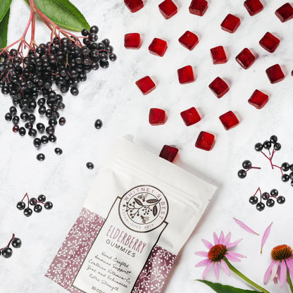 Whitney's Best Elderberry Gummies 30ct - Immune Support with Vitamin C, Zinc & Echinacea - for Adults & Kids - Vegan