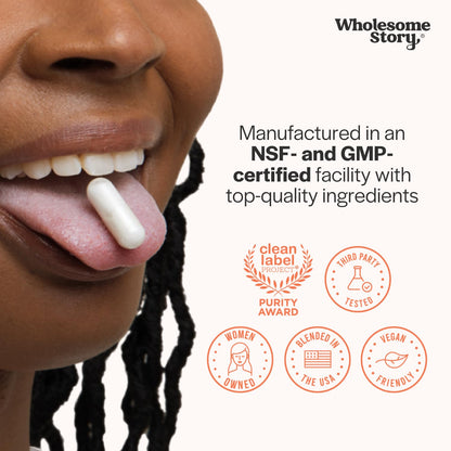 Wholesome Story Myo-Inositol & D-Chiro Inositol - 40:1 Ratio, Hormonal Balance, Ovarian Health | 90 Servings