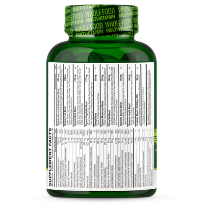 Wholesome Wellness Whole Food Multivitamin for Women - Natural Vitamins, Minerals, Organic Extracts - 120 Tablets