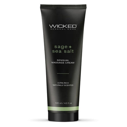 Wicked Sage+Sea Salt Massage Cream 4oz - Relaxing Sensual Massage