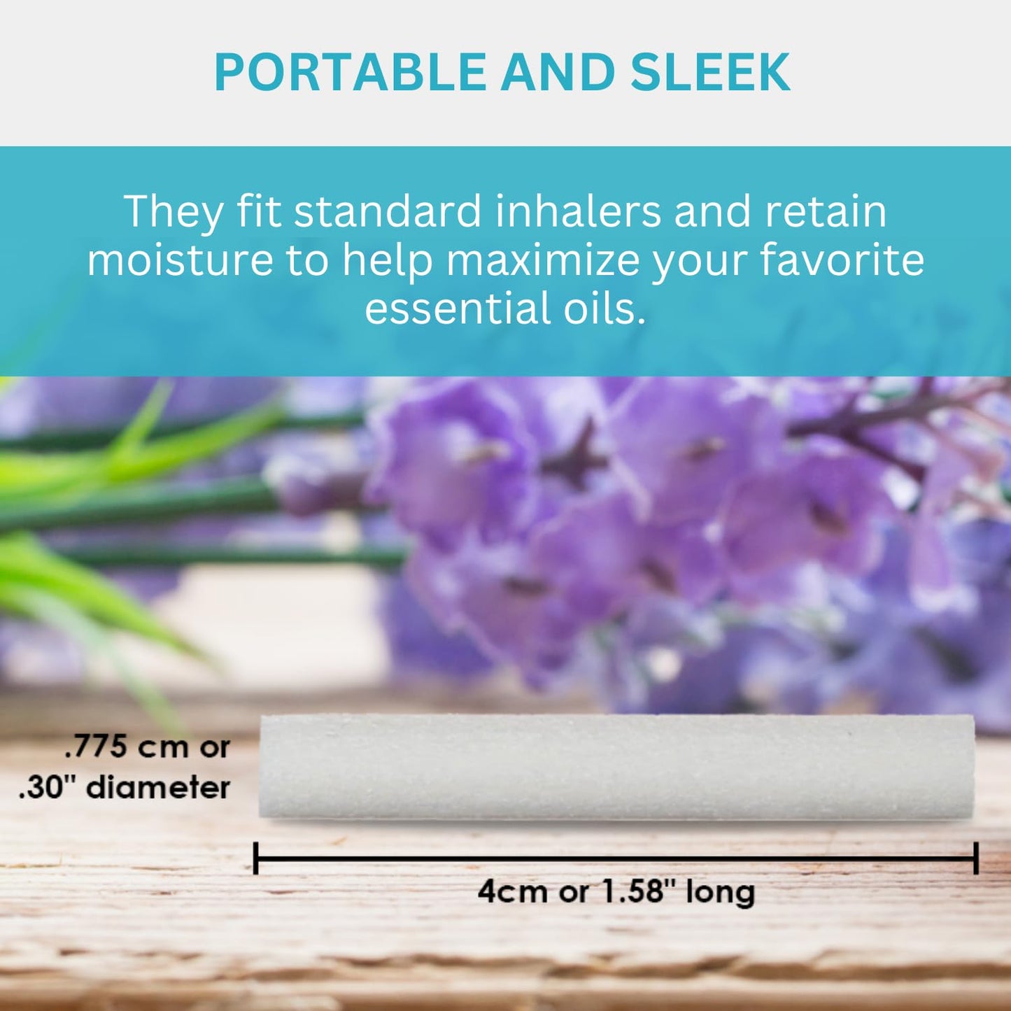 Wild Essentials 200 Pack Fiber Wick Inhaler Refills - 4 cm Blank Nasal Sticks for On-the-Go Aromatherapy