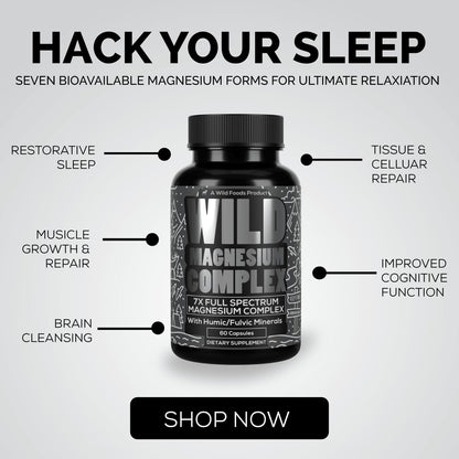 Wild Foods Magnesium Complex – 7 Forms for High Absorption | Pack of 3 (270 capsules)