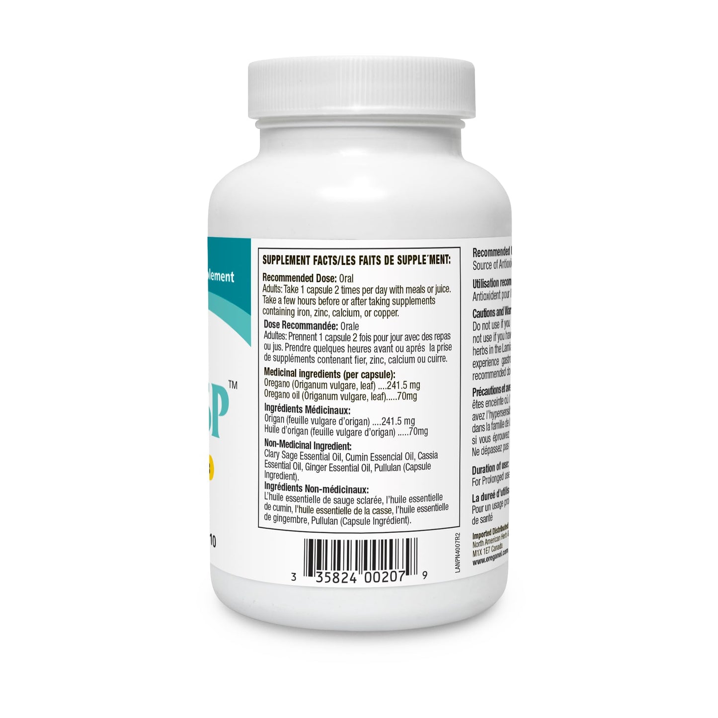 OregaResp 90 Veggie Capsules - Immune & Respiratory Health | North American Herb & Spice