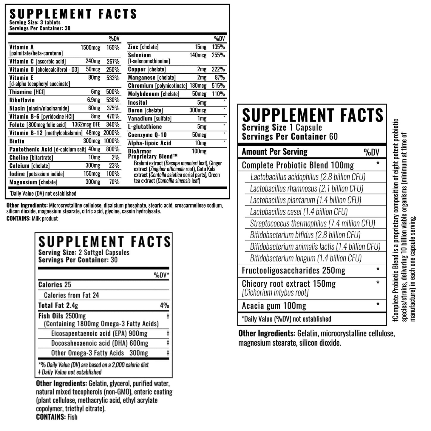 Wilderness Athlete The Good Stuff | Daily Vitamin Pack – Multivitamin for Women & Men | Probiotics, Omega-3, Zinc