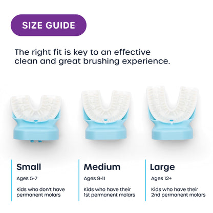 Willo Fully Automatic Kids U-Shaped Toothbrush – Berry Splash (Ages 8-11)
