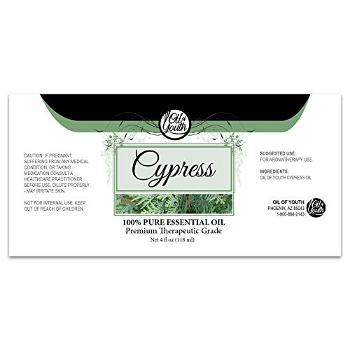 Oil of Youth Cypress Essential Oil 4 oz – Therapeutic Grade Aromatherapy