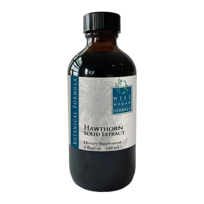 Hawthorn Berry Solid Extract 4:1 (Alcohol-Free) - Cardiovascular Support - 4 fl oz | Wise Woman Herbals