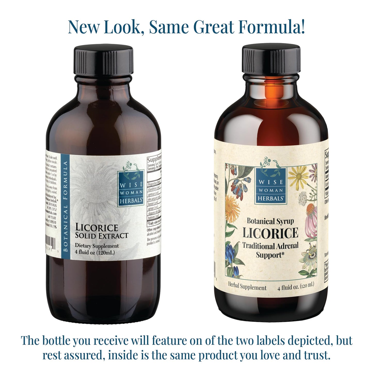 Wise Woman Licorice Botanical Syrup 4:1 - Alcohol-Free, Digestive & Immune Support (4 oz)