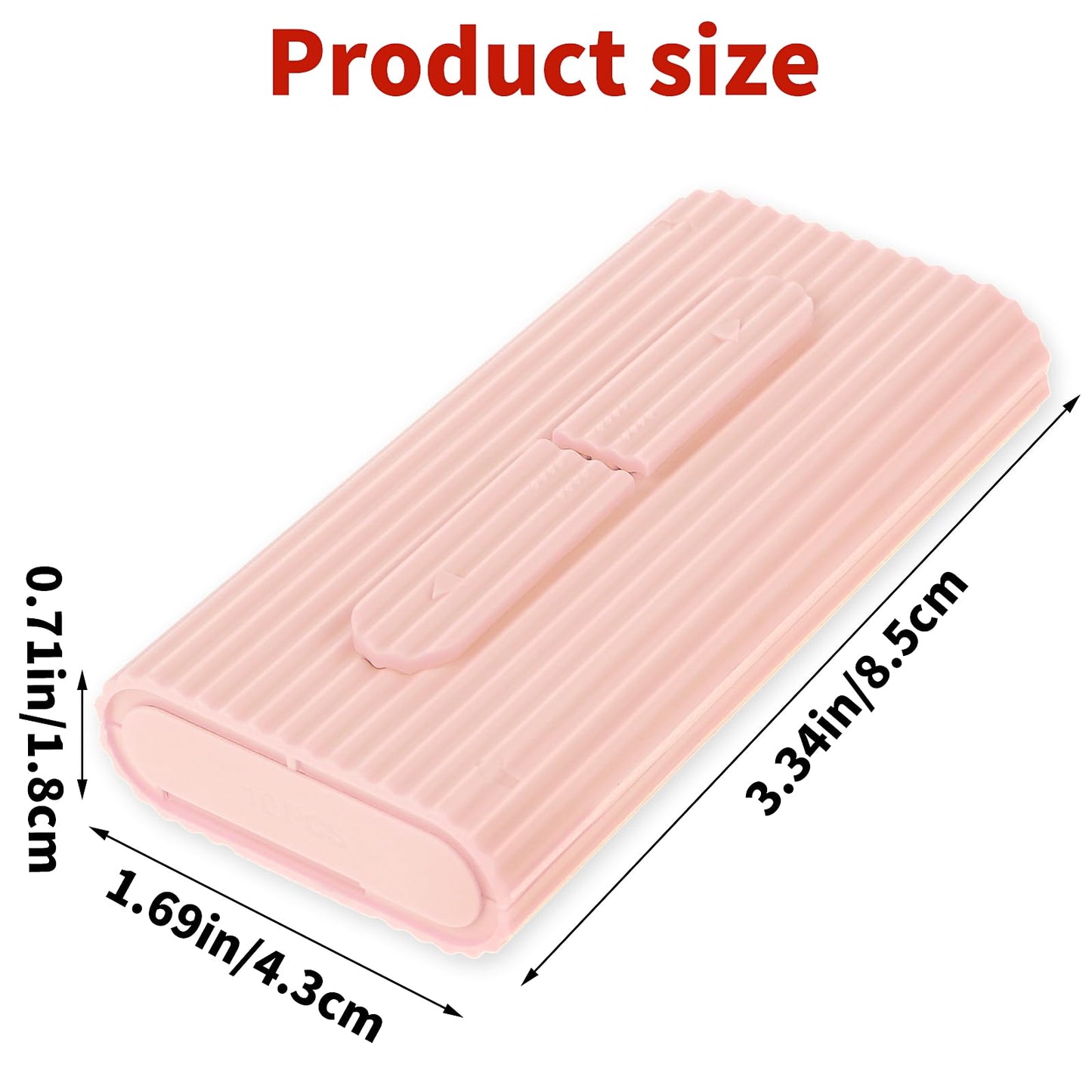 WLLHYF Portable Dental Floss Case – Refillable Travel Flosser (Pink)