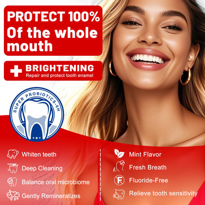 Woadee SP-6 Hydroxyapatite Toothpaste – 6 Probiotics + Hydroxyapatite for Whitening, Enamel Protection, Mint Flavor