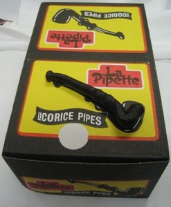 Wockenfuss Candies Black Licorice Pipes - 5 Dozen