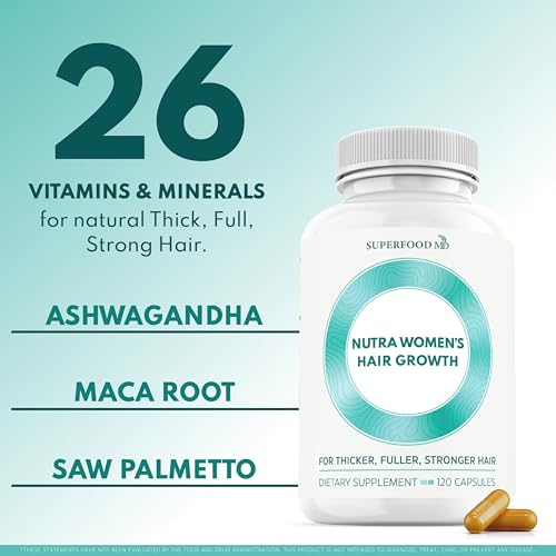 Superfood MD Women’s Balance Hair Growth – 2 Month Soy-Free Formula for 45+