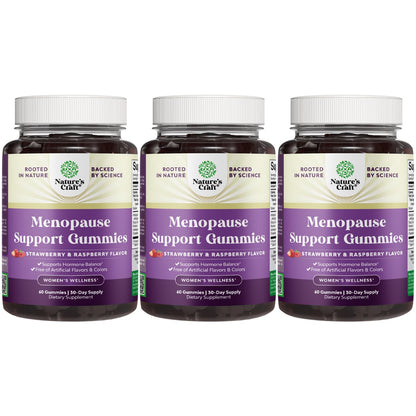 Natures Craft Womens Menopause Gummies with Dong Quai & Ashwagandha – 60 Count (3 Pack)