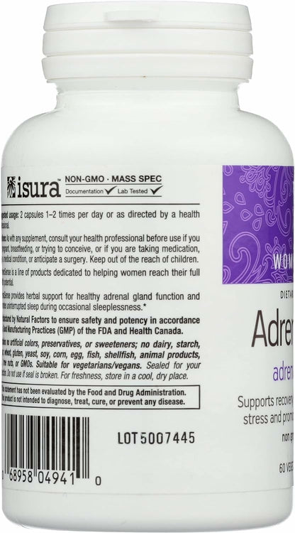 WomenSense AdrenaSense by Natural Factors - Adrenal Support & Stress Relief, 60 Capsules