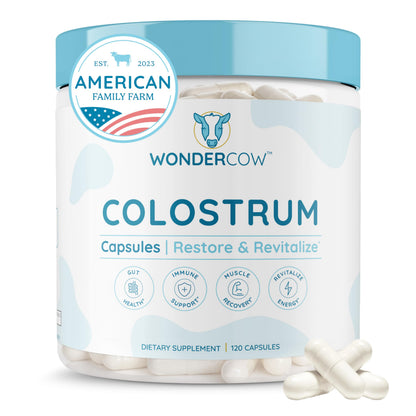 WONDERCOW Colostrum Capsules — Gut Health & Immunity (30 Servings)