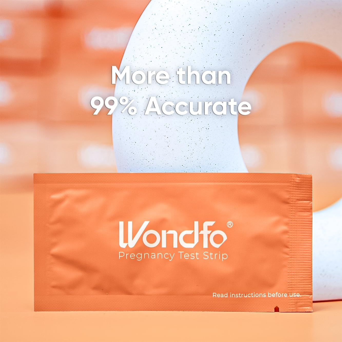 Wondfo 5mm Pregnancy Test Strips – HCG Detection 25 mIU/ml | Home Test (10 Count)
