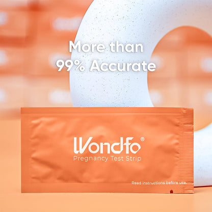 Wondfo Pregnancy Test Strips - HCG Detection 25 MIU/ml, Home Test of Reliable Result - 25 Count