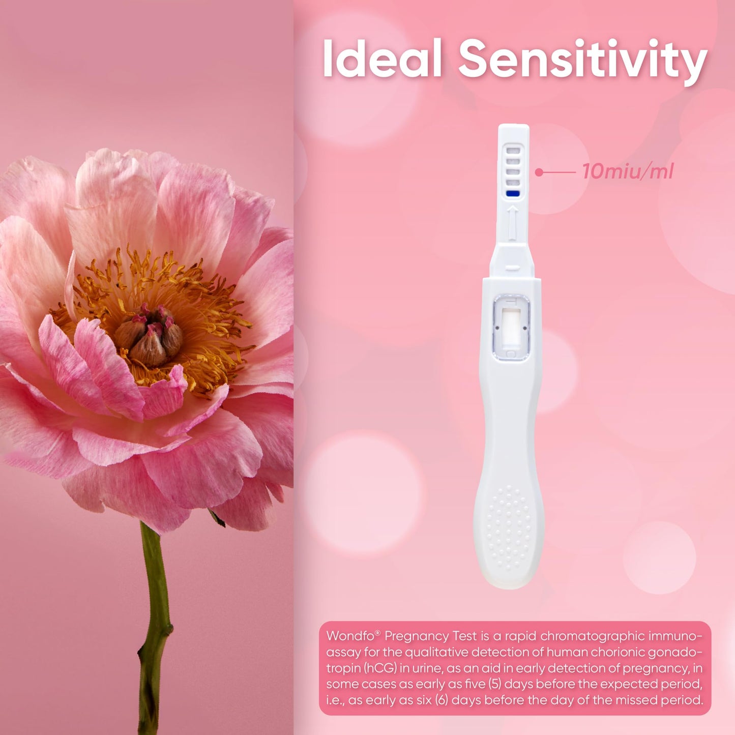 Wondfo Early Result Pregnancy Test Sticks - 6 Days Before Missed Period (15 Pack)