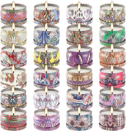 WPONSZU 24 Day Scented Candle Advent Calendar 2025 – Countdown to Christmas (24 Pack)
