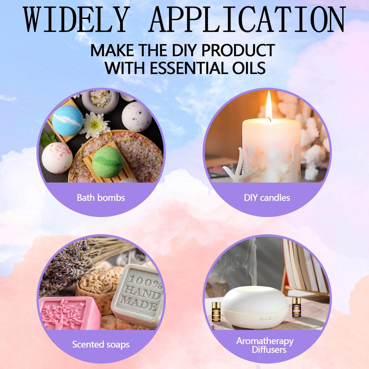 Wtrcsv Essential Oils Set – 15 Premium Blends for Diffusers & DIY