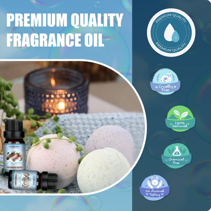 WUSEONY Clean Fragrance Oils Set – Premium Diffuser Essential Oils