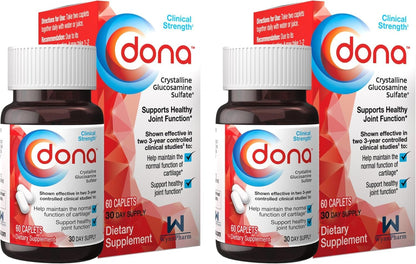 WynnPharm Dona Crystalline Glucosamine Sulfate 750 mg – Joint Health & Knee Comfort, 60 Count (2 Pack)