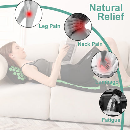 XiaoMaGe Acupressure Mat & Pillow Set – Pain Relief & Relaxation (Black)