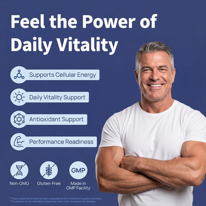 XKQ NAD+ Supplement 910mg – 60 Servings | Nicotinamide Riboside for Energy & Healthy Aging