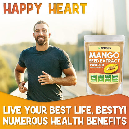 XPRS Nutra Mango Seed Extract Powder - Premium Mango Seed (Mangifera Indica) - 4 oz - Non-GMO & Vegan